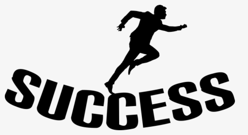 Silhouette, Success, Businessman, Isolated, Running - Running, HD Png Download, Free Download