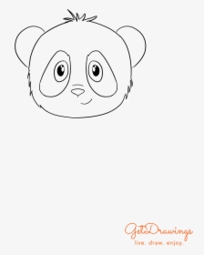 How To Draw A Cute Panda - Drawing, HD Png Download, Free Download