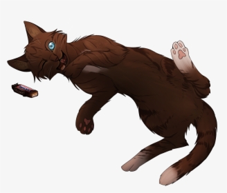 Brown Cat With Blue Eyes Drawing - Dark Brown Cat Drawing, HD Png Download, Free Download