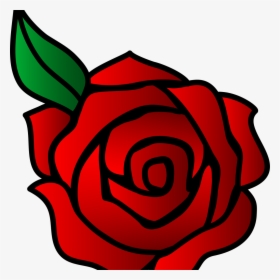 Cartoon Rose - Cute Rose Drawing Easy, HD Png Download, Free Download