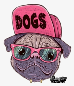 #gangster Pup - Dogs Stickers Design, HD Png Download, Free Download
