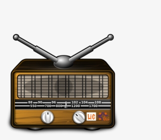 Transparent Radio Clipart - Old Fashioned Radio Clipart, HD Png Download, Free Download