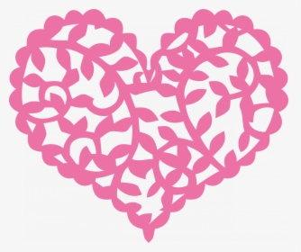 Lace Heart Stencil - Lace Heart Clipart, HD Png Download, Free Download