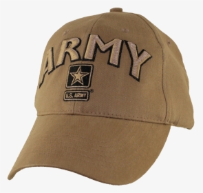 6633 - U - S - Army Cap - Star Logo - Cotton - Coyote - Baseball Cap, HD Png Download, Free Download
