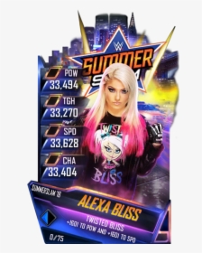Alexabliss S4 21 Summerslam18 - Wwe Supercard Summerslam 18 Cards, HD Png Download, Free Download