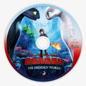 How To Train Your Dragon 3 Bluray Disc Image - Train Your Dragon The Hidden World Disc, HD Png Download, Free Download