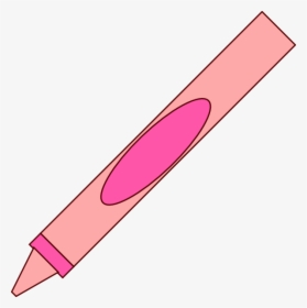 Clip Art At Clker - Pink Crayon, HD Png Download, Free Download