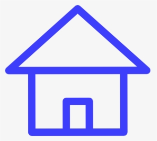 Circle Blue House Icon, HD Png Download, Free Download