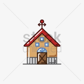 Barn House Vector Image - Illustration, HD Png Download, Free Download