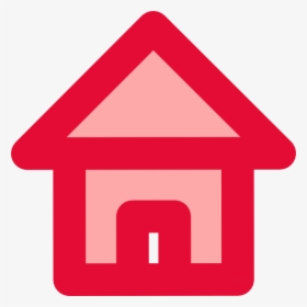 Red Home Icon Clip Art At Clker - Gambar Kartun Home Png, Transparent Png, Free Download