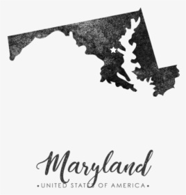 Maryland State Map Art, HD Png Download, Free Download
