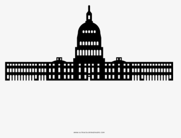 United States Capitol Coloring Page - Holy Places, HD Png Download, Free Download