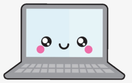 #laptop #computer #cute #kawaii #computadora - Computadora Kawaii Png, Transparent Png, Free Download