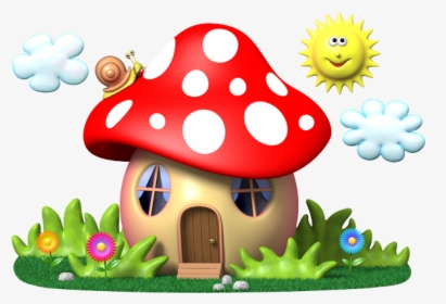 Clip Art Mushroom House, HD Png Download, Free Download