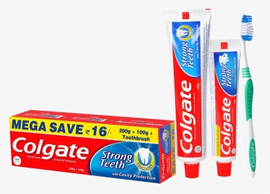 Colgate Free Png Image - Colgate Toothpaste And Toothbrush, Transparent Png, Free Download