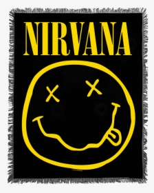 Smiley Woven Blanket - Nirvana Smiley, HD Png Download, Free Download