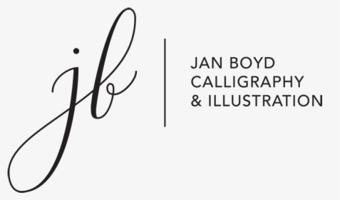 Jan Boyd Calligraphy & Illustration Logo - Logo Calligraphy, HD Png Download, Free Download