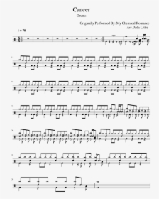Cancer Drum Sheet Music, HD Png Download, Free Download