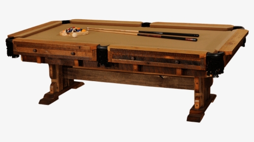 Barnwood Pool Table - Billiard Table, HD Png Download, Free Download