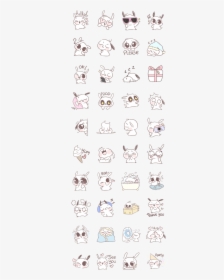Cute Animals Stickers Black And White, HD Png Download, Free Download