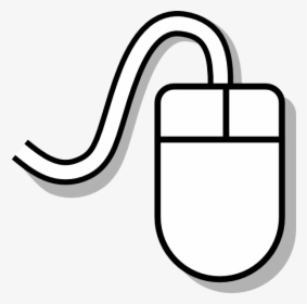 White Drawing Computer Mouse Clip Art, HD Png Download, Free Download