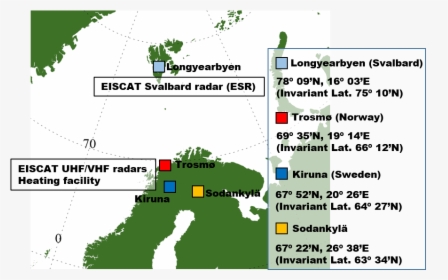 Eiscat Map - Sodankylä Eiscat, HD Png Download, Free Download