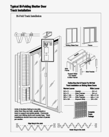 Design Shutters Bi Fold Plantation And Sliding - Bi Fold Window Plan, HD Png Download, Free Download