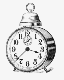 Alarm Clock Illustration Digital - Vintage Illustration Png, Transparent Png, Free Download