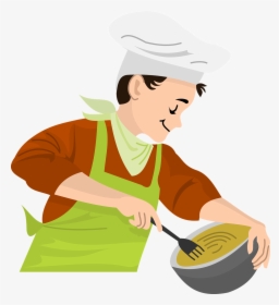 Cooking Png - Chef Making Food Cartoon, Transparent Png, Free Download