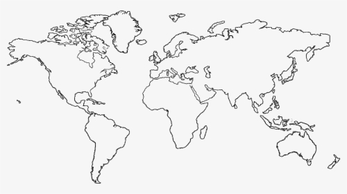 World Map Tattoo Outline , Png Download - World Map Outline Png, Transparent Png, Free Download