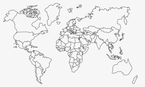 Blank Map With Countries, HD Png Download, Free Download