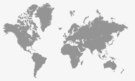 World Grey Maps Of - Transparent World Map Vector, HD Png Download, Free Download
