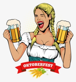 Oktoberfest Girl Illustration, HD Png Download, Free Download