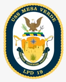 Uss Mesa Verde Crest - Uss Jason Dunham Logo, HD Png Download, Free Download