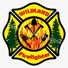 Wildland Firefighter Maltese Cross , Png Download - One Piece Logo Stencil, Transparent Png, Free Download