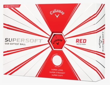 Callaway Supersoft Matte Red Golf Balls - Callaway Supersoft Matte Golf Balls, HD Png Download, Free Download