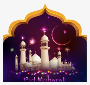 Eid Prayer Png Vectors Download - Eid Mubarak Background Hd, Transparent Png, Free Download