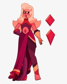 Fancy Red Diamond - Cartoon, HD Png Download, Free Download