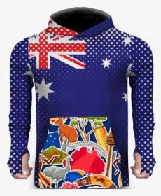 Australian Flag Colors Lightweight Sun Hoodie - Flag Of Australia, HD Png Download, Free Download