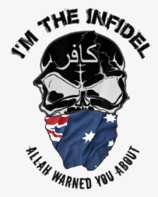 I"m The Infidel Allah Warned You About T-shirt - Flag, HD Png Download, Free Download