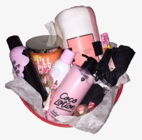 Pink Victoria"s Secret Coco Loco Basket - Gift Basket, HD Png Download, Free Download