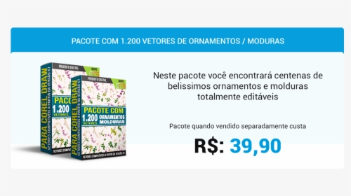 1200 Ornamentos Molduras Editaveis - Floral Design, HD Png Download, Free Download