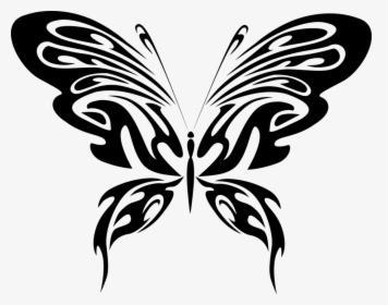 Jpg Freeuse Library Clipart Butterfly Black And White - Vector Art Butterfly, HD Png Download, Free Download