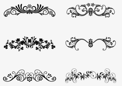 Floral Ornamental Design Elements - Vector Floral Ornamental Design Elements, HD Png Download, Free Download