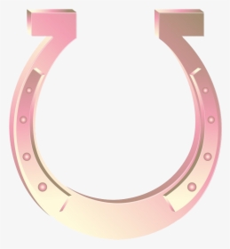 Textured Pink Horseshoe Png Download - Pink Horseshoe Clipart, Transparent Png, Free Download