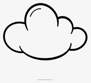 Cloud Coloring Page - Line Art, HD Png Download, Free Download