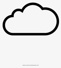 Cloud Coloring Page - Line Art, HD Png Download, Free Download