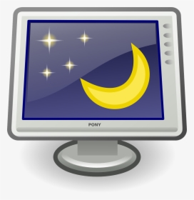 Screensaver, Display, Monitor, Desktop, Icon, Moon - Screen Saver Clipart, HD Png Download, Free Download