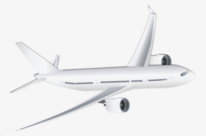 Passenger Plane Vector Image - White Aeroplane Png, Transparent Png, Free Download