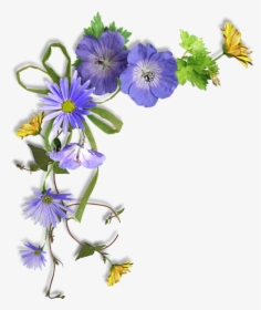 Utlm Cluster - Corner Frame Flower Png, Transparent Png, Free Download